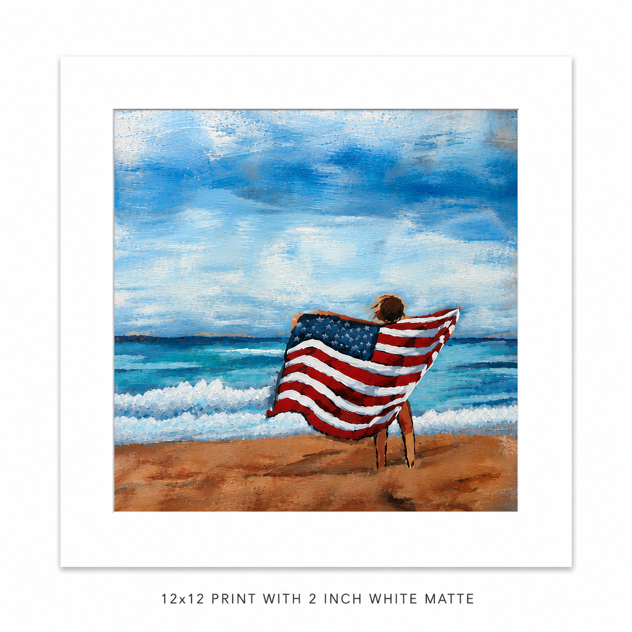 Freedom ! 12x12 Matte print