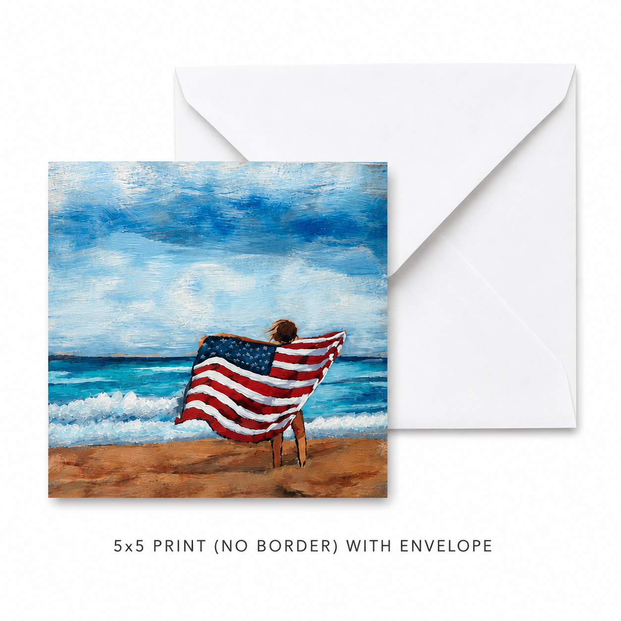 Freedom 8x8 borderless print with envelope