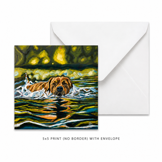 *Award Winning-Lake Life 5x5 print with envelope