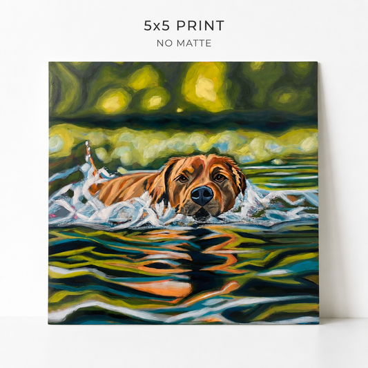 Lake Life 5x5 print (no matte)